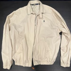 Polo by Ralph Lauren Cream Windbreaker Jacket